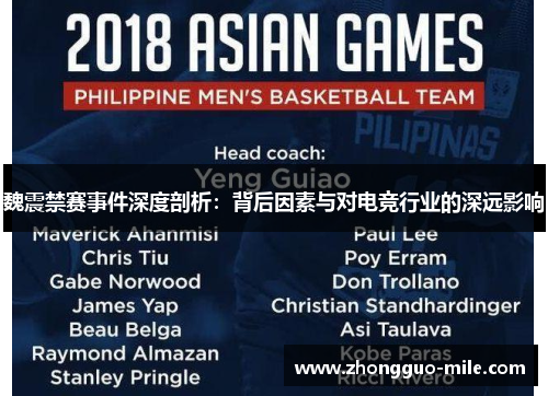 魏震禁赛事件深度剖析:背后因素与对电竞行业的深远影响 魏震禁赛事件深度剖析:背后因素与对电竞行业的深远影响